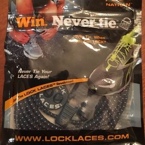 Nathan Lock Laces—Navy and grey—NWT